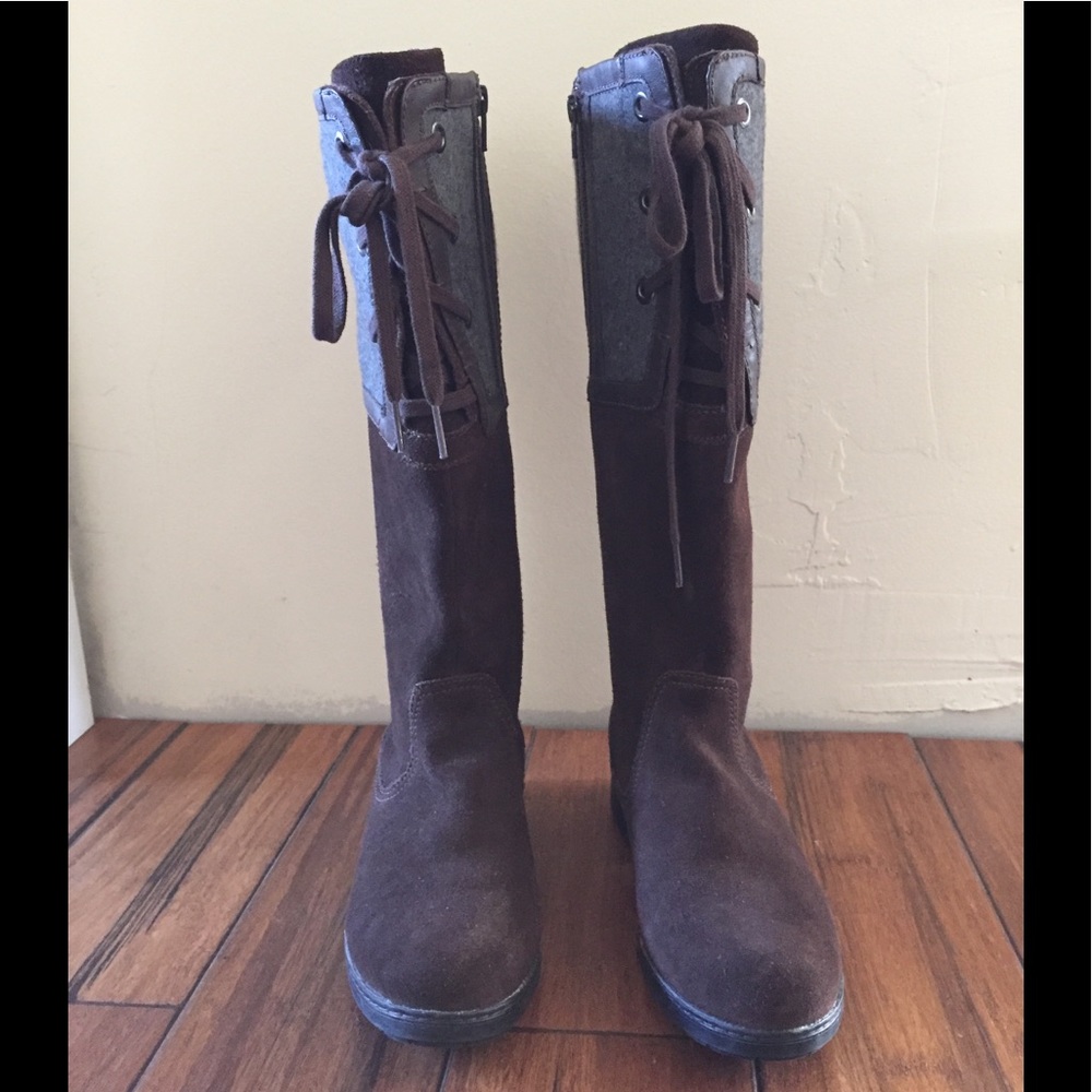 Clark’s Riding Boots size 8 brown suede